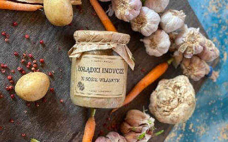 Żołądki z INDYKA z sosie własnym (słoik 500 ml)