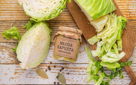 Kapusta młoda zasmażana (słoik 500 ml)