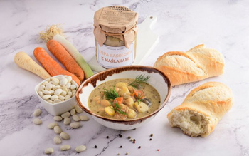 Zupa fasolowa z maślakami (słoik 500ml)