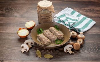 Zrazy wołowe z farszem grzybowym (słoik 720 ml)