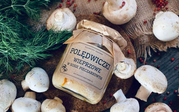 Polędwiczki wieprzowe w sosie pieczarkowym (słoik 540 ml)