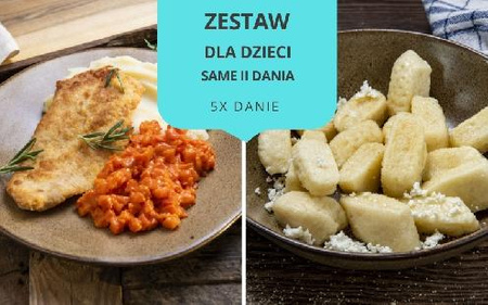 Zestaw obiadowy DLA DZIECI 1 daniowy (5 dań)