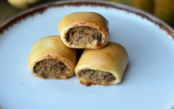 Paszteciki drożdżowe z kapustą i grzybami NOWA WERSJA (4 szt.)