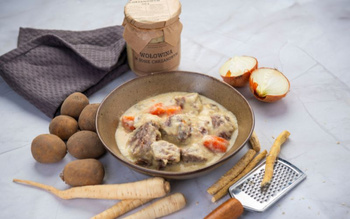 WOŁOWINA (pręga) w sosie chrzanowym (słoik 500 ml)