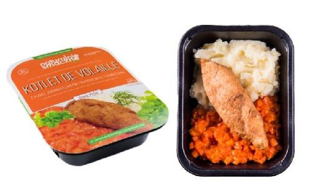 Kotlet de volaille z ziemniakami i marchewką (600g)