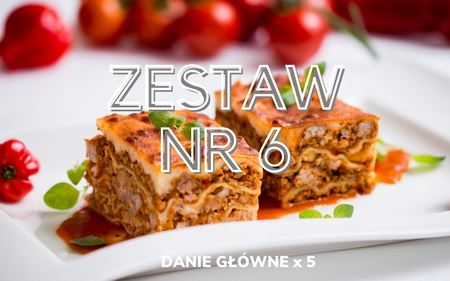 Zestaw obiadowy NR 6 (5x danie główne)