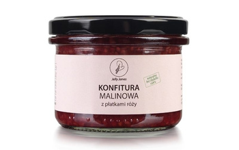 Konfitura malinowa z różą (200 g)