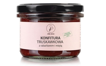 Konfitura truskawkowa z rabarbarem i miętą (200 g)