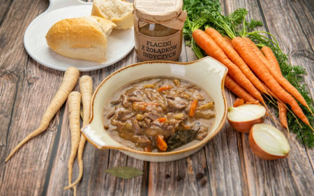 Flaki z żołądków indyka (słoik 500 ml)