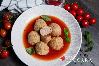 Pulpety z INDYKA w sosie pomidorowym (słoik 540 ml)