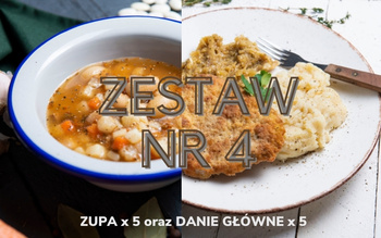 Zestaw obiadowy NR 4 (5x zupa i 5x danie główne)