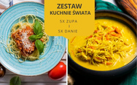Zestaw obiadowy KUCHNIE ŚWIATA (5 zup i 5 dań)