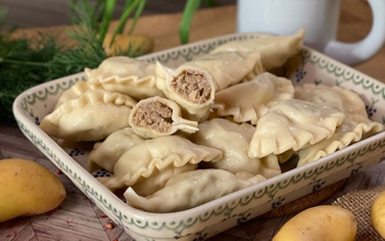 Pierogi z ŁOPATKĄ WIEPRZOWĄ wolno gotowaną (400g)